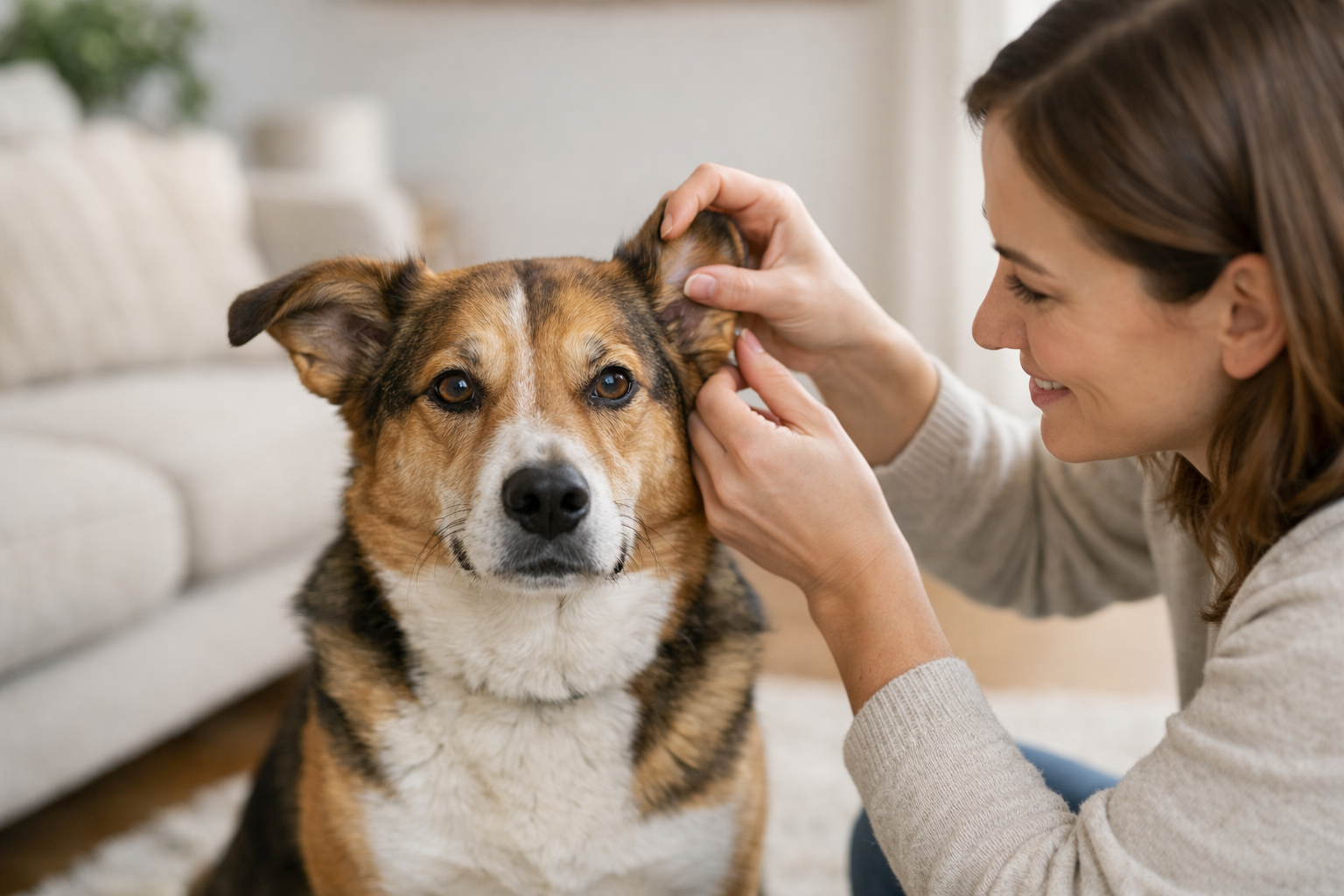 Berger Américain Miniature joueur en extérieur, chien de berger compact et énergique